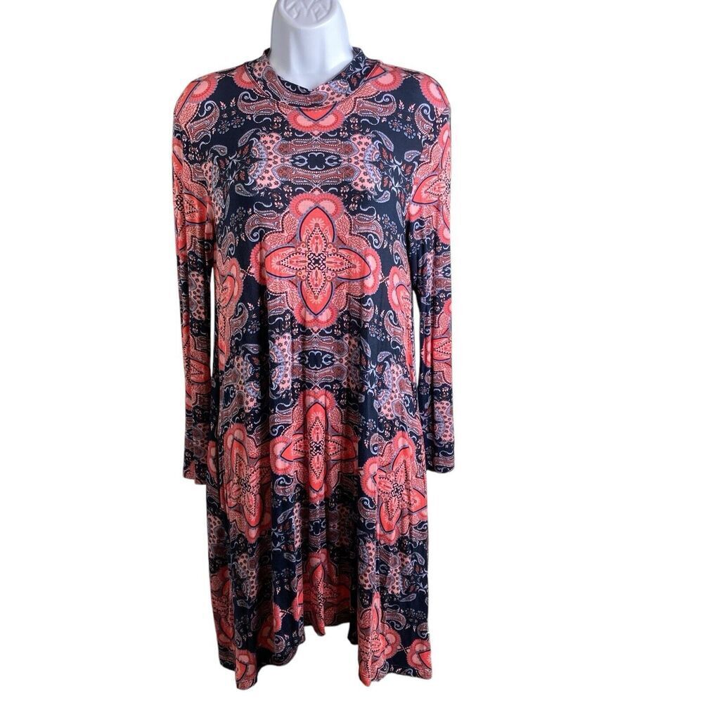 MAEVE x ANTHROPOLOGIE‎ Women's Pink Paisley Myra Dress M Boho Retro Flowy Hippie